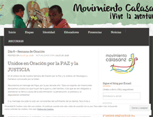 Tablet Screenshot of movimientocalasanz.com